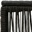 Havemøbel Bord Sort 55 x 55 x 37 cm PE Rattan og Glas