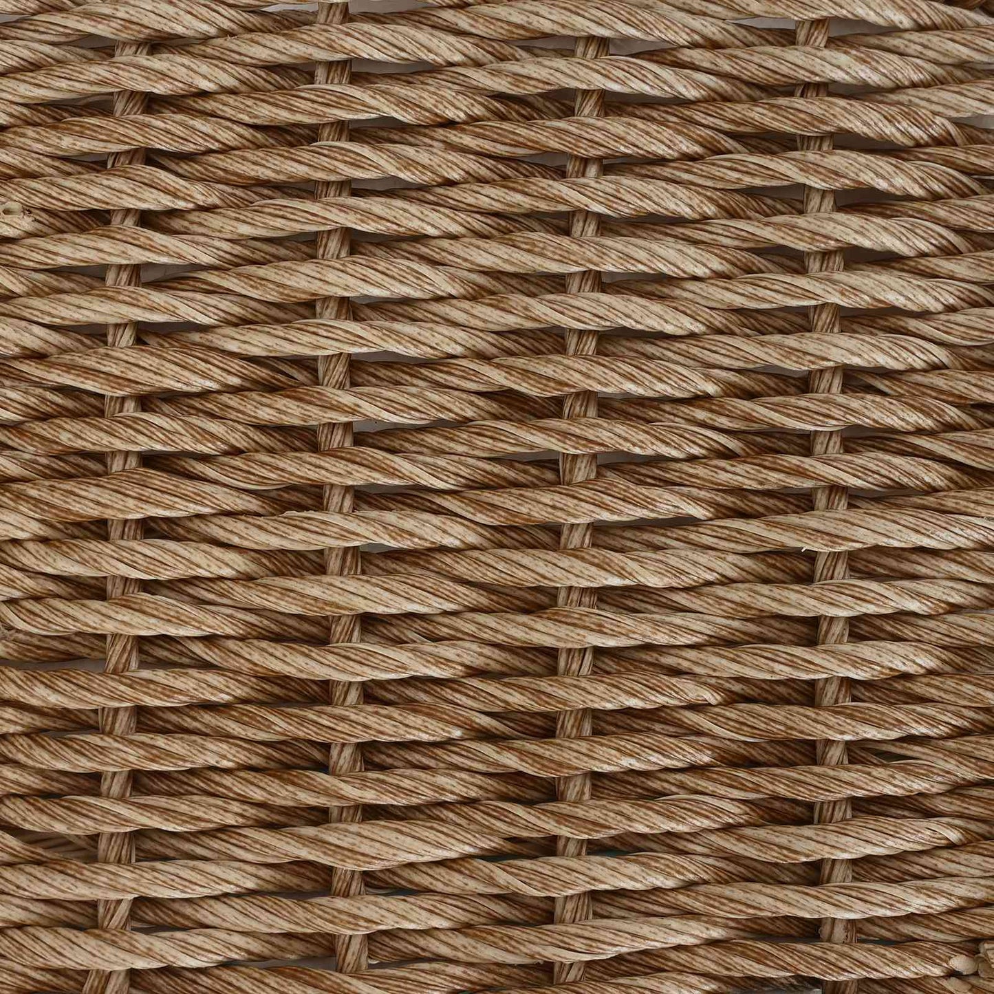 Havemøbel Bord Beige og sort 55 x 55 x 37 cm PE Rattan og Glas