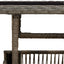 Havemøbel Bord Grå 100 x 55 x 37 cm PE Rattan og Glas