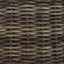 Havemøbel Bord Grå 100 x 55 x 37 cm PE Rattan og Glas