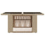 Havemøbel Bord Beige 100 x 55 x 37 cm PE Rattan og Glas