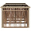 Havemøbel Bord Beige 100 x 55 x 37 cm PE Rattan og Glas