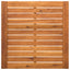 Havemøbel Bord Naturfarvet 55 x 55 x 37 cm PE Rattan og Glas