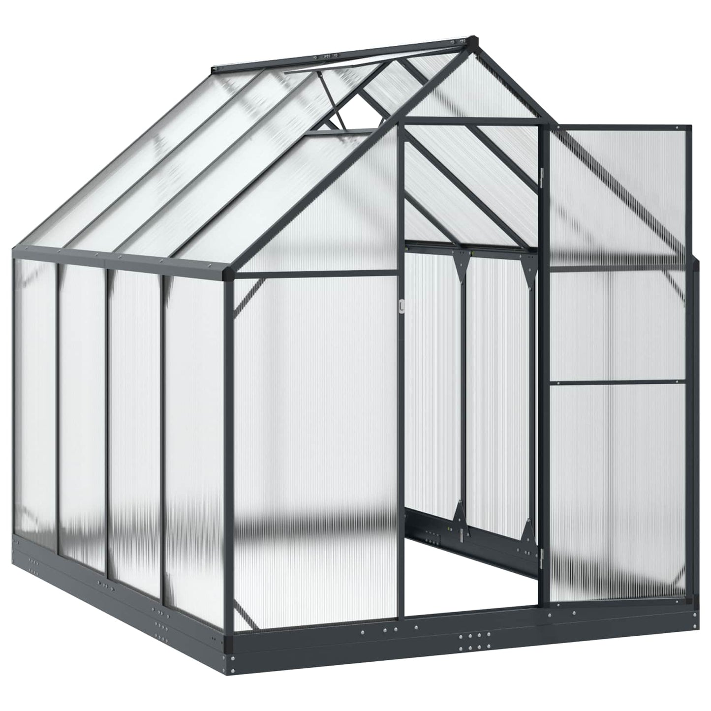 Have Drivhus med dør med lås Antracit 183,5 x 243,5 x 207 cm