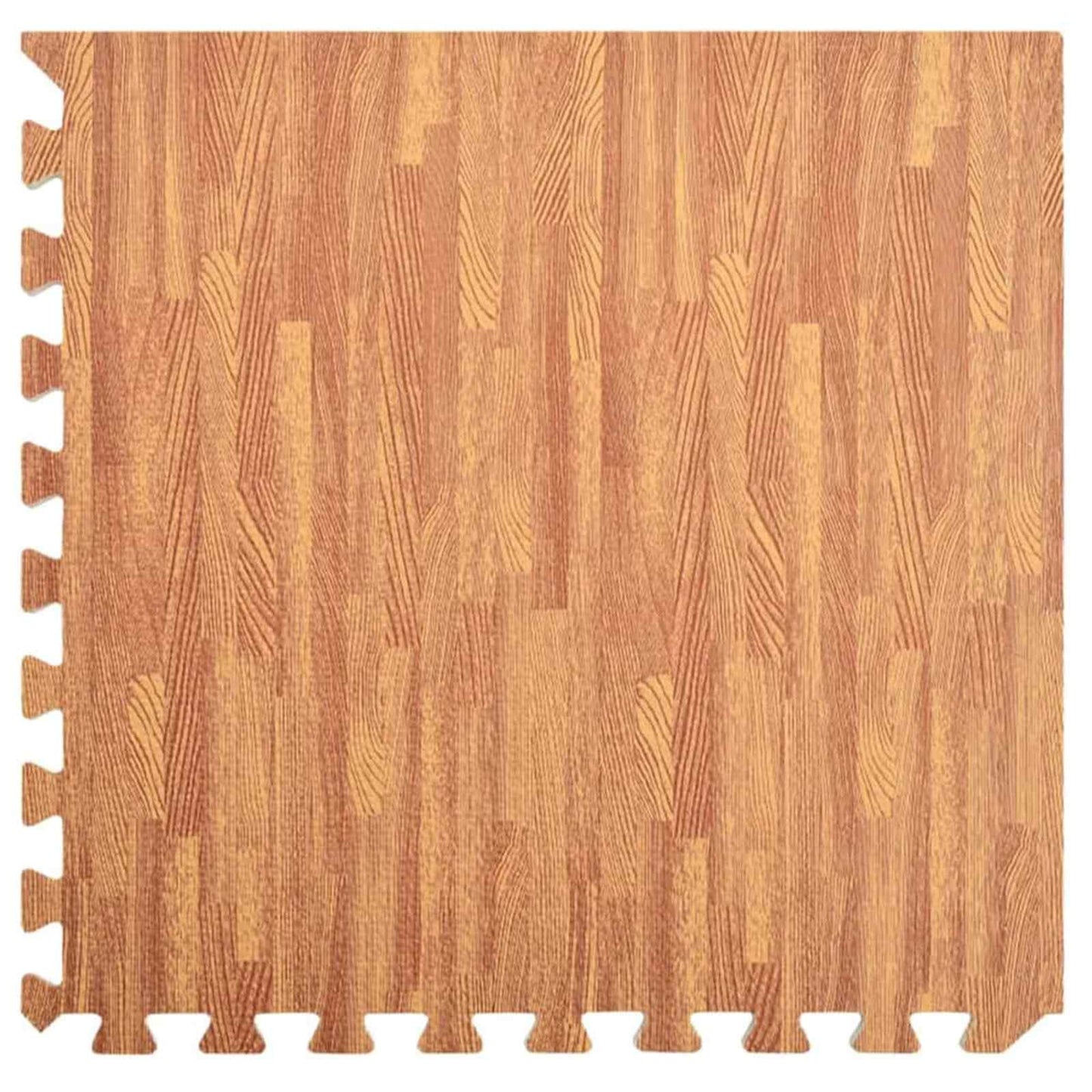 Poolbundmåtte 12 pcs træ 4,32 ㎡ EVA skum