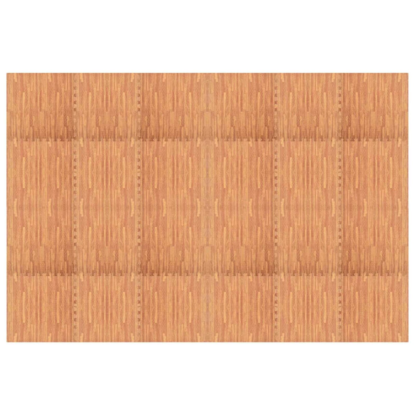 Poolbundmåtte 24 pcs træ 8,64 ㎡ EVA skum