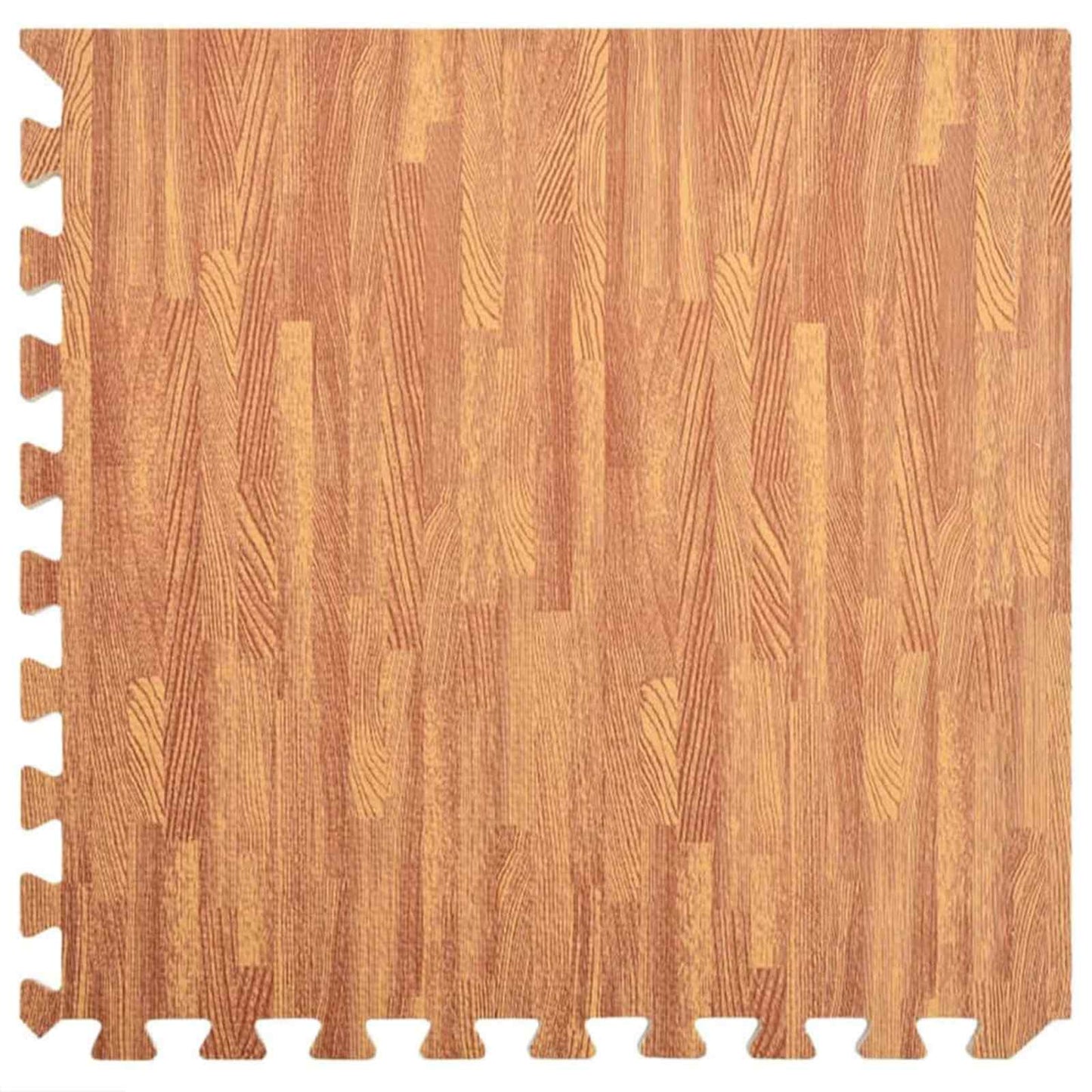 Poolbundmåtte 24 pcs træ 8,64 ㎡ EVA skum