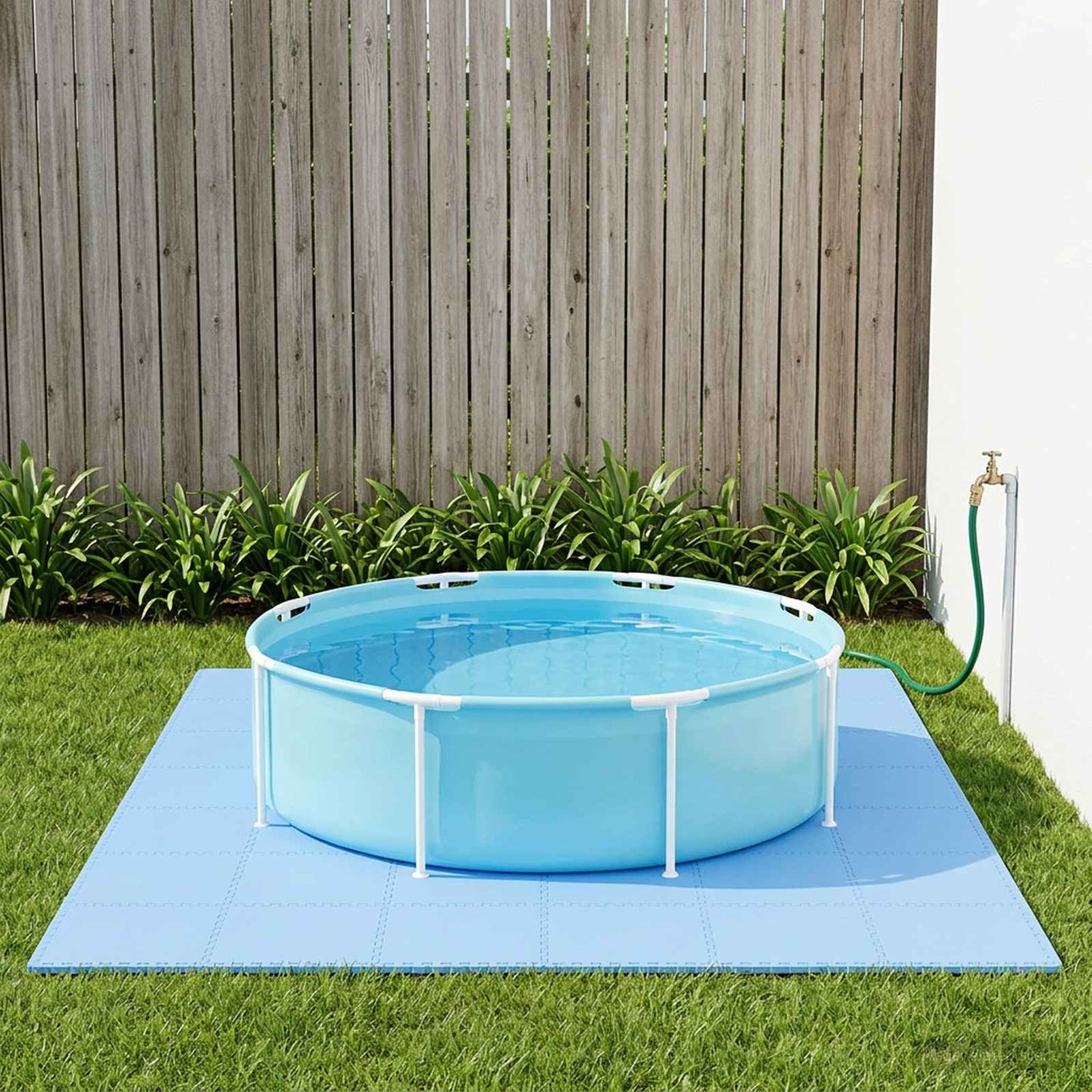 Poolbundmåtte 40 pcs Blå 14,4 m² EVA skum