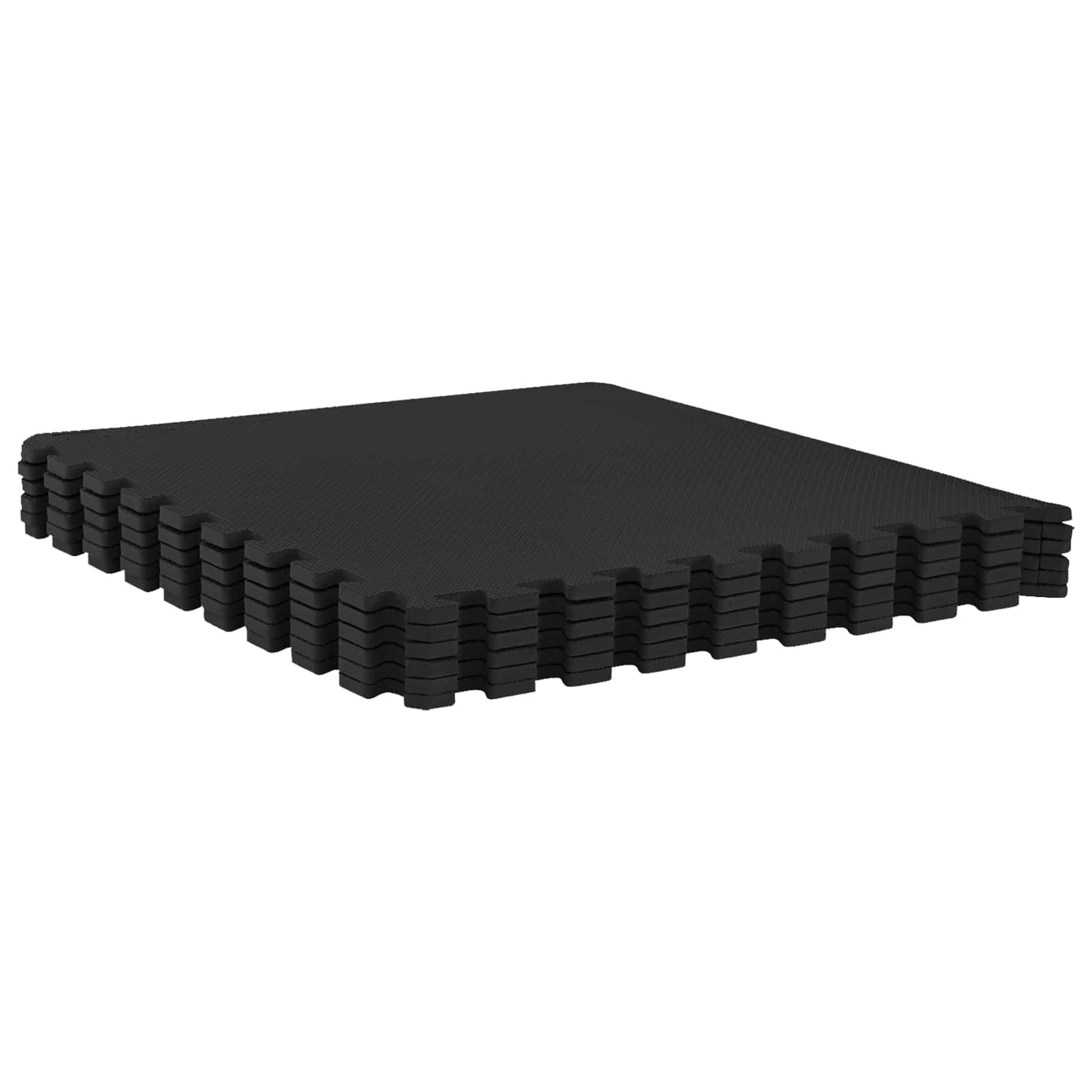 Poolbundmåtte 24 pcs Sort 8,64 m² EVA skum