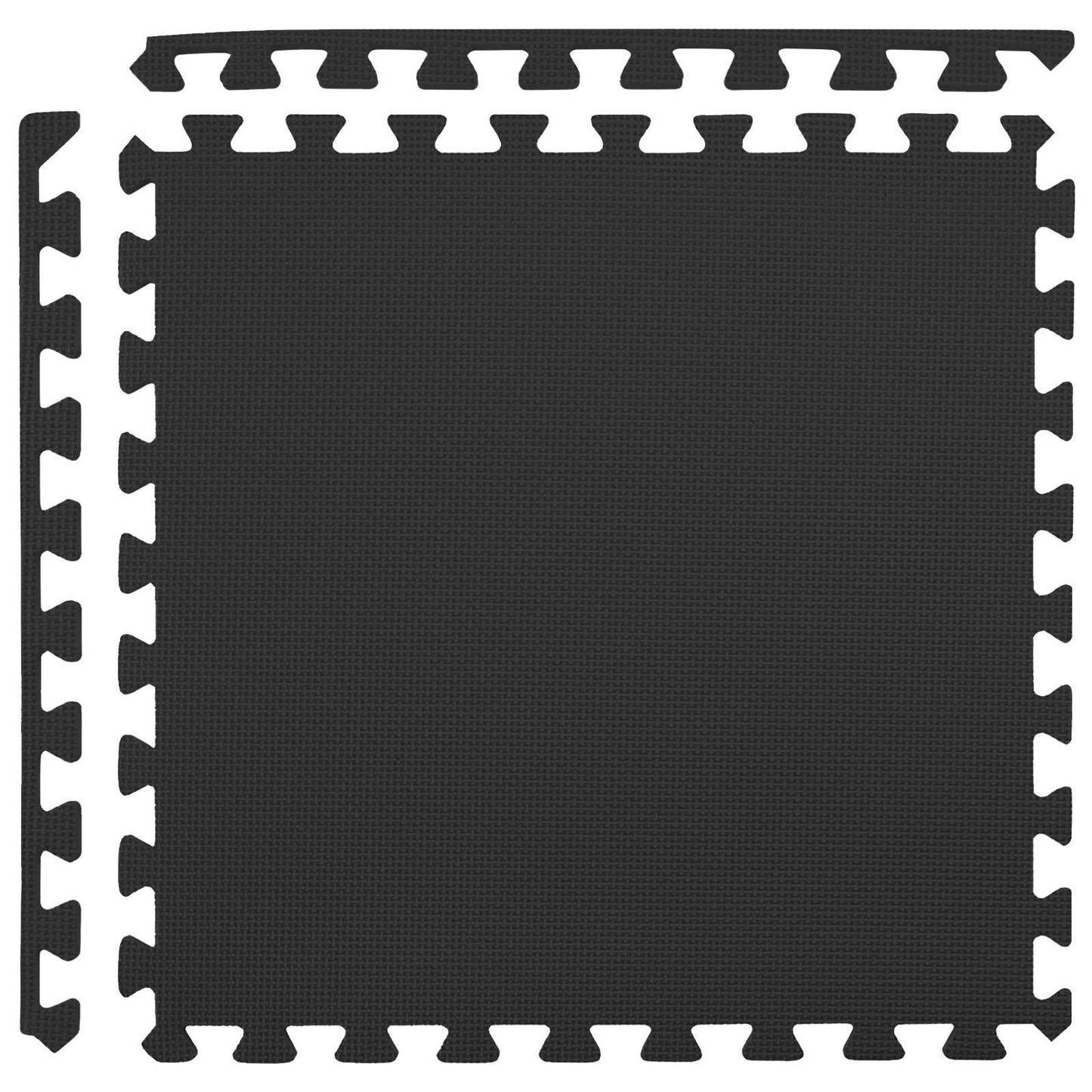 Poolbundmåtte 24 pcs Sort 8,64 m² EVA skum