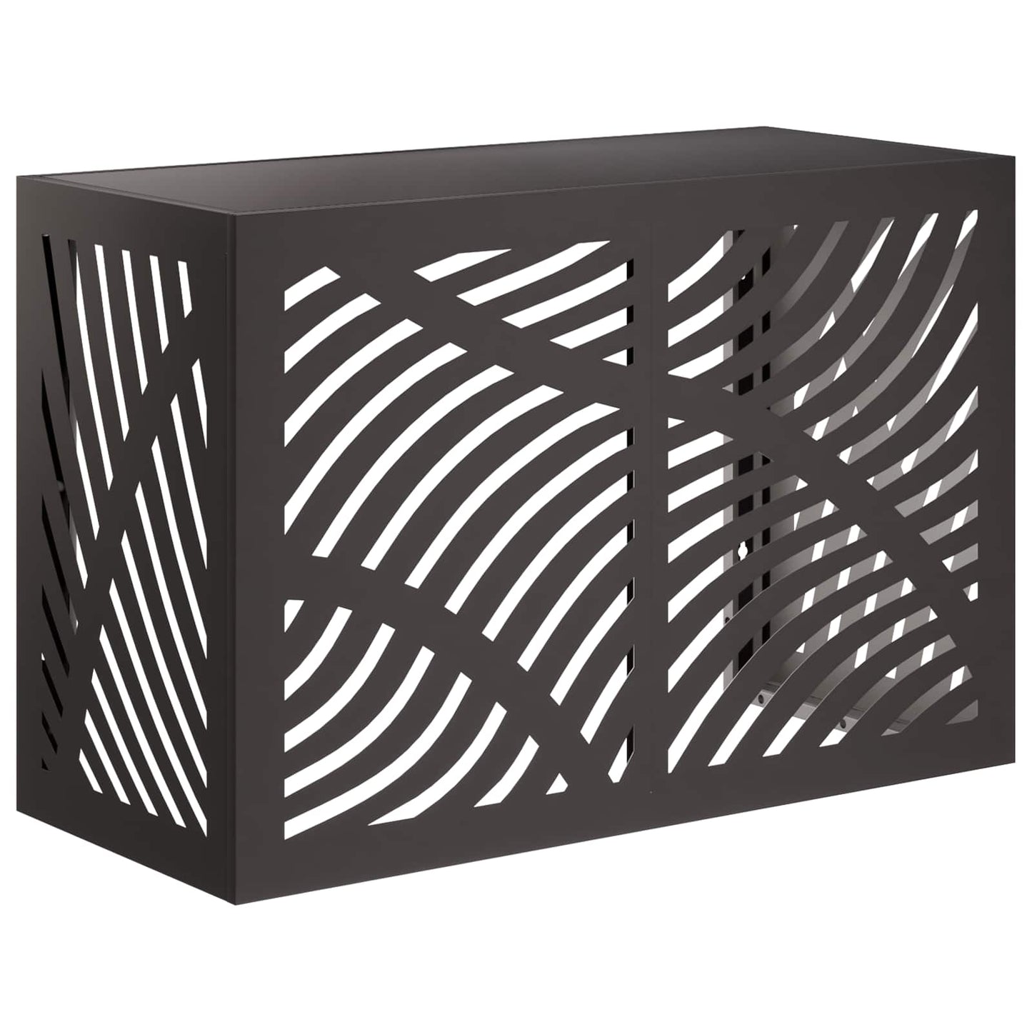 Air Conditioner Cover Sort 90 x 40 x 60 cm Stål