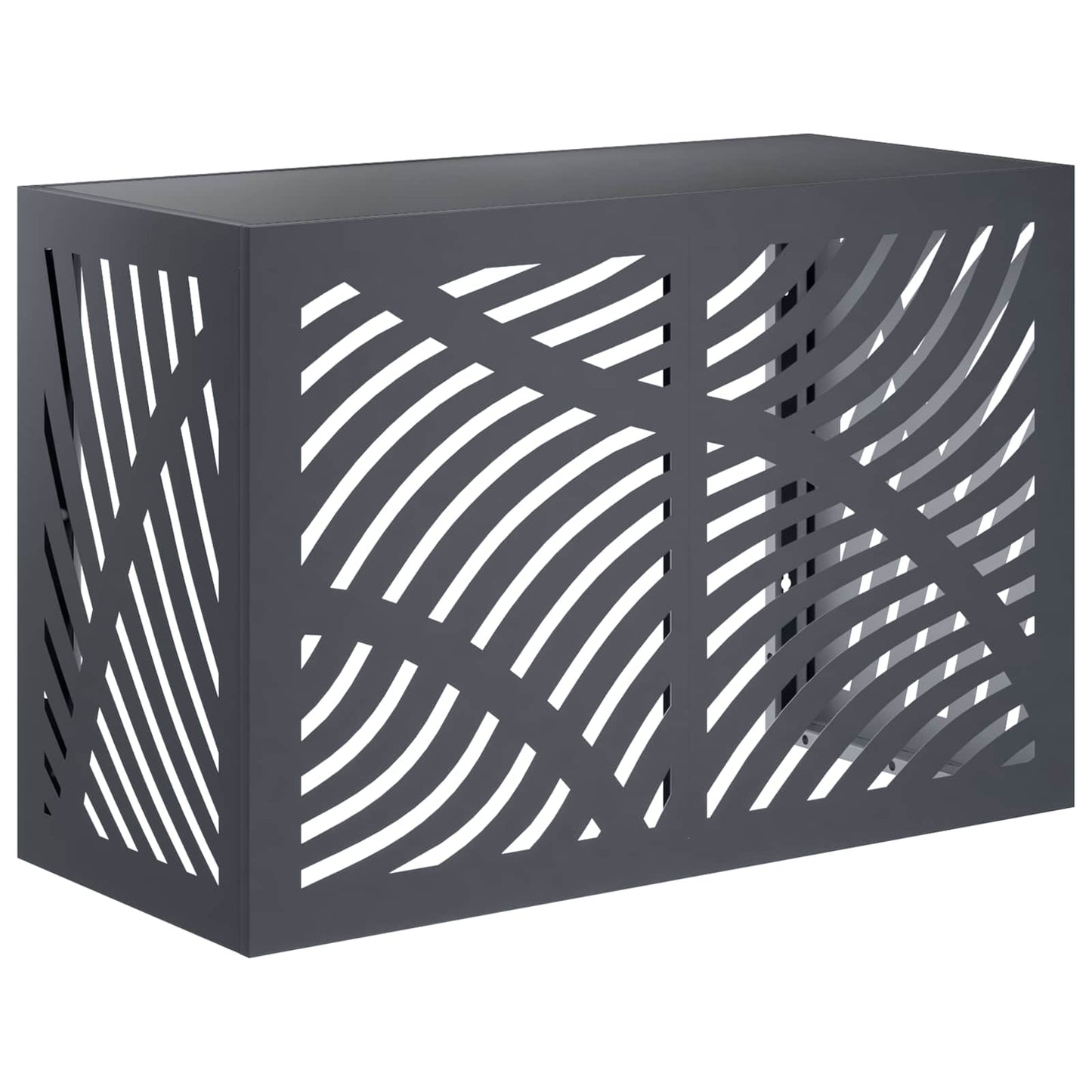Air Conditioner Cover Antracit 90 x 40 x 60 cm Stål