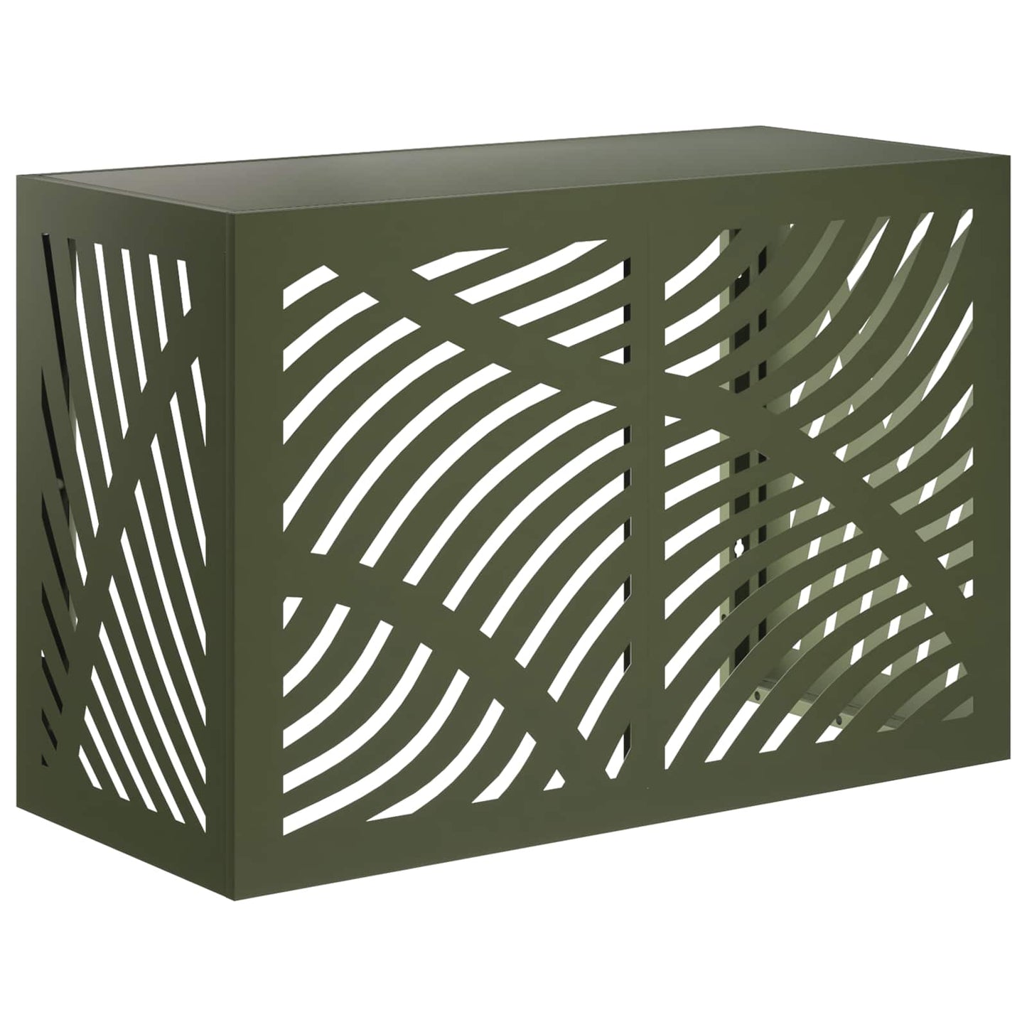 Air Conditioner Cover Olivengrøn 90 x 40 x 60 cm Stål