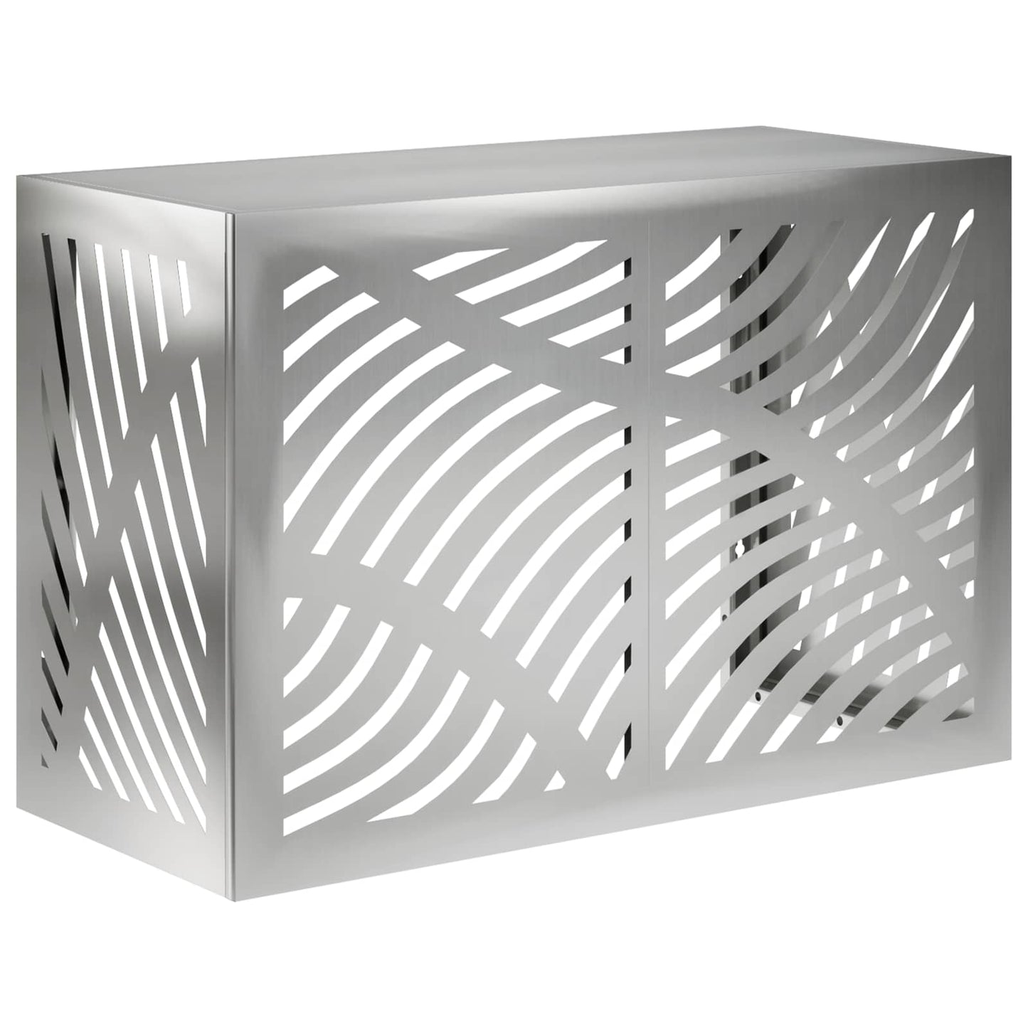 Air Conditioner Cover Sølv 90 x 40 x 60 cm Galvaniseret stål