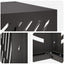 Air Conditioner Cover Sort 100 x 50 x 70 cm Stål