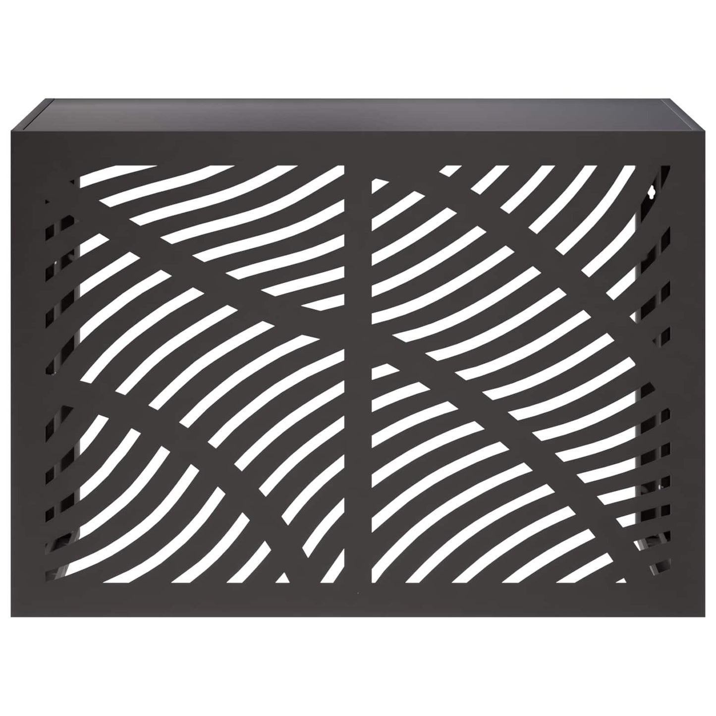 Air Conditioner Cover Sort 100 x 50 x 70 cm Stål
