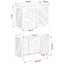 Air Conditioner Cover Sort 100 x 50 x 70 cm Stål
