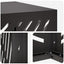 Air Conditioner Cover Sort 110 x 50 x 80 cm Stål