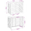 Air Conditioner Cover Sort 110 x 50 x 80 cm Stål