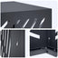 Air Conditioner Cover Antracit 110 x 50 x 80 cm Stål