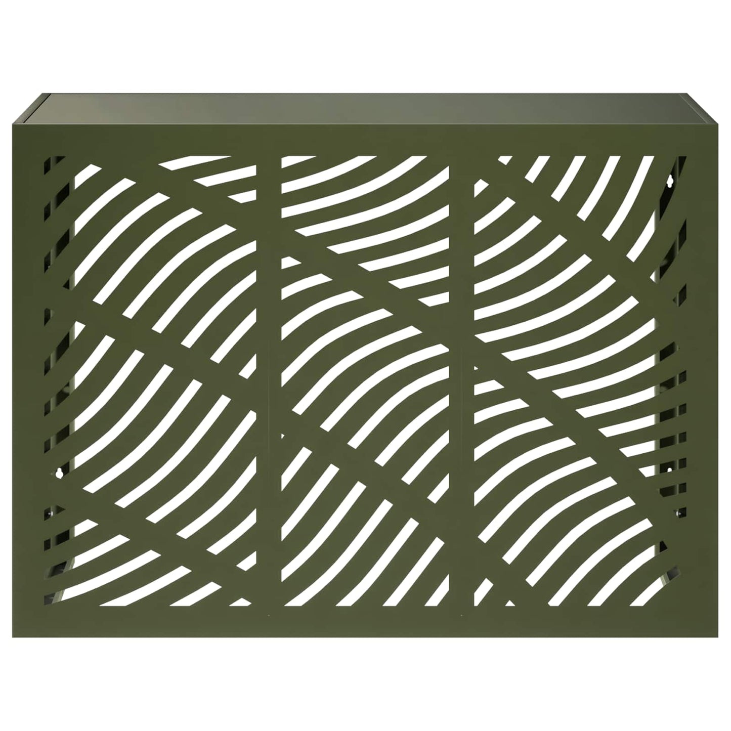 Air Conditioner Cover Olivengrøn 110 x 50 x 80 cm Stål