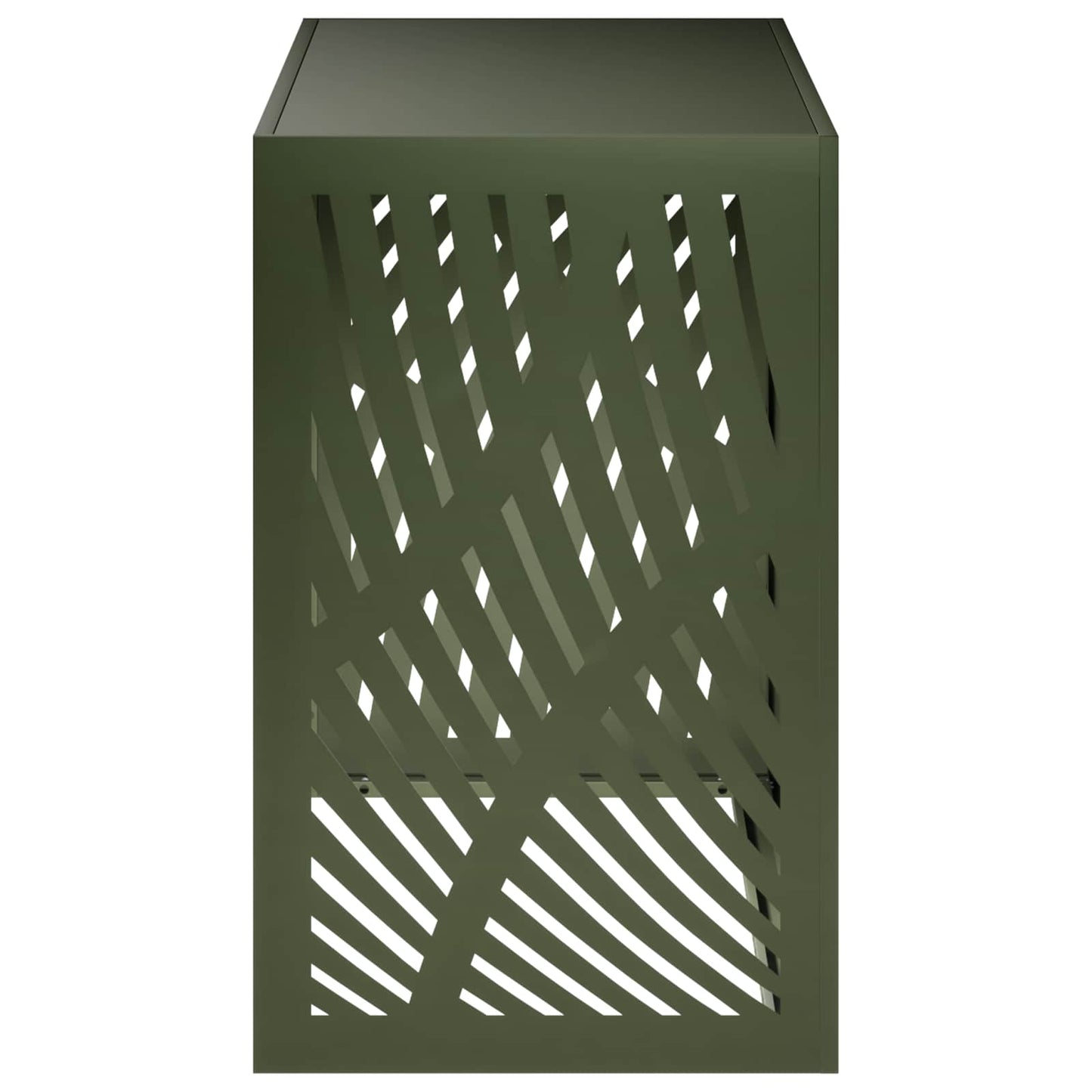 Air Conditioner Cover Olivengrøn 110 x 50 x 80 cm Stål
