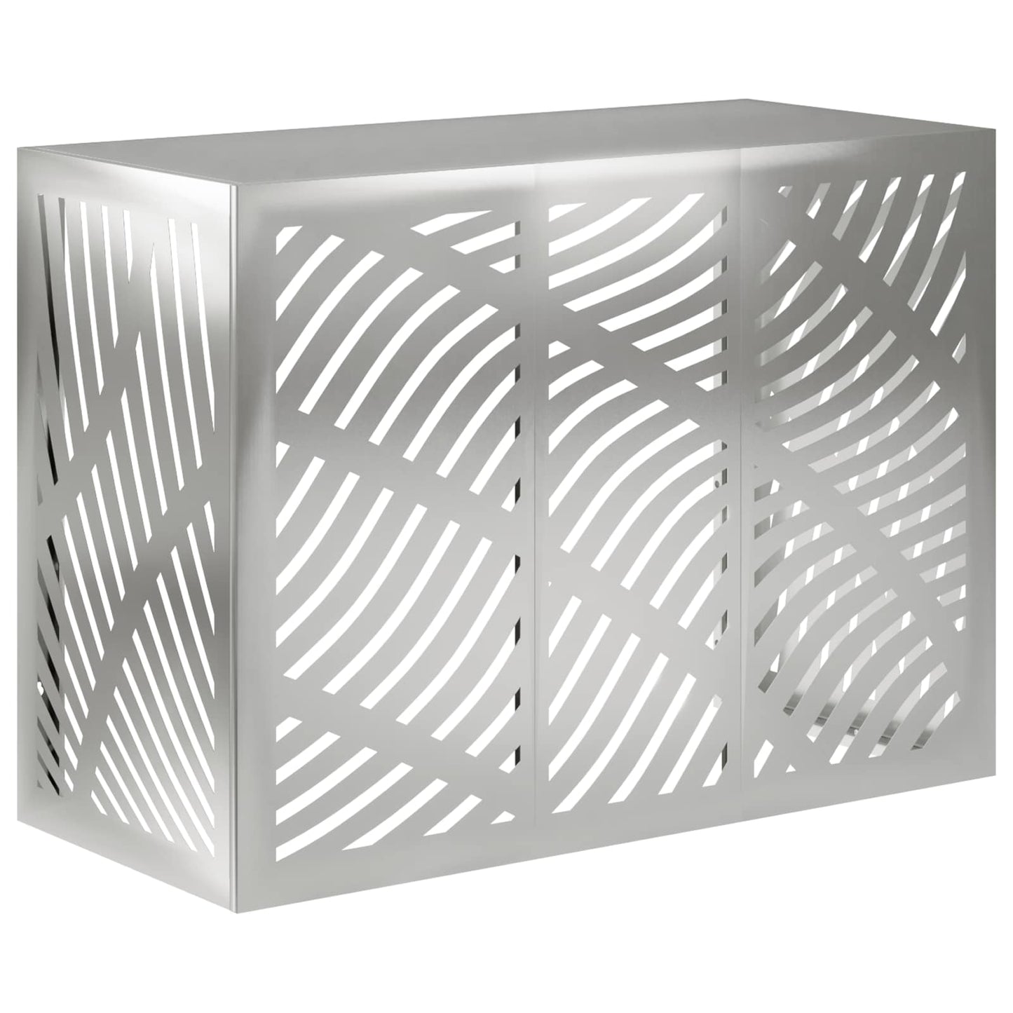 Air Conditioner Cover Sølv 110 x 50 x 80 cm Galvaniseret stål
