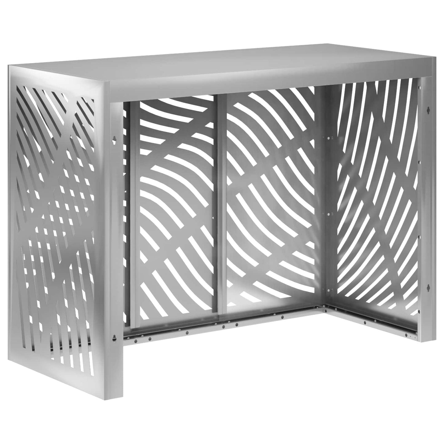 Air Conditioner Cover Sølv 110 x 50 x 80 cm Galvaniseret stål