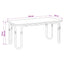Sofabord Gammelt træ 79,5 x 40 x 36 cm Konstrueret træ
