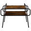 Sofabord Røget eg 70 x 50 x 51 cm Konstrueret træ