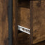 Natskab 2 stk. Røget eg 40 x 39,5 x 40 cm Konstrueret træ