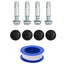 Solbruser med Brusehoved PVC, ABS, Zinklegering Sort
