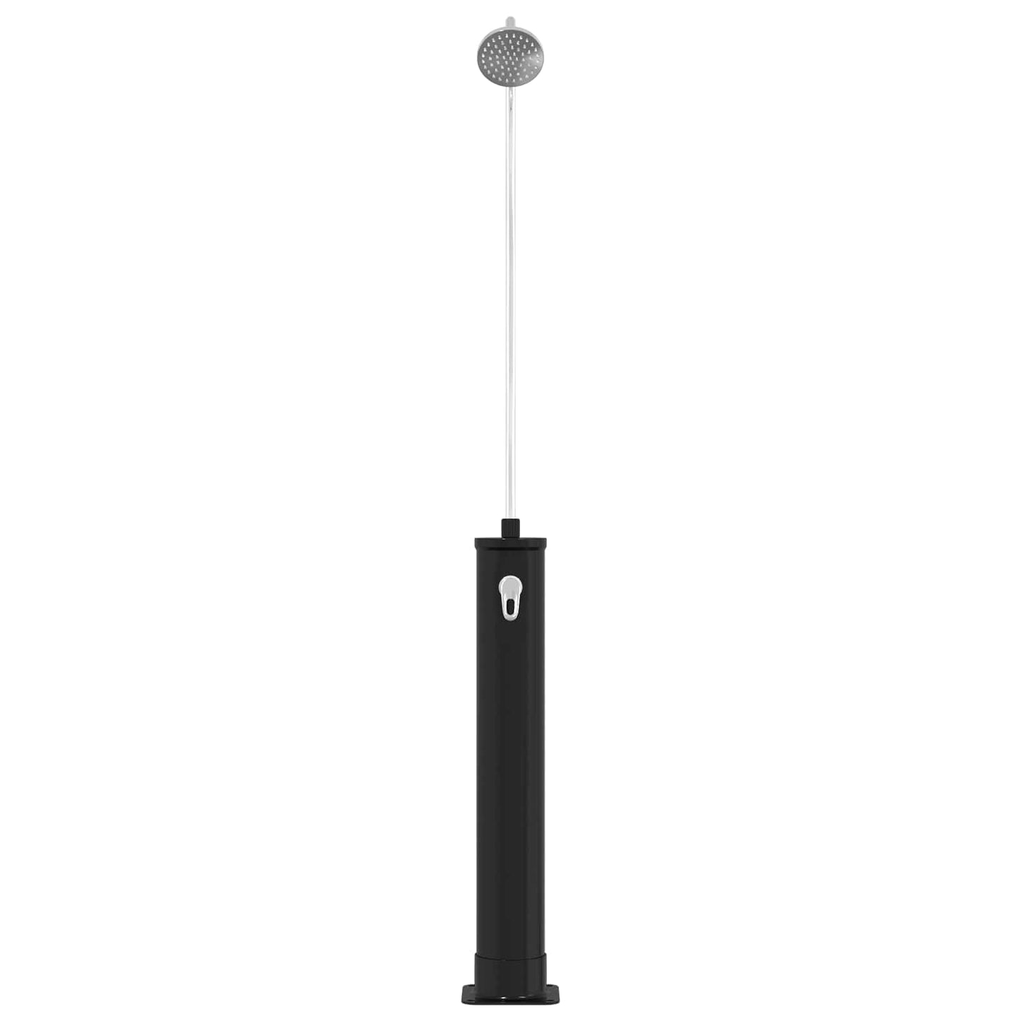 Solbruser med Brusehoved PVC, ABS, Zinklegering Sort