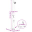 Solbruser med bruserhoved og vandhane PVC, ABS, Zinklegering