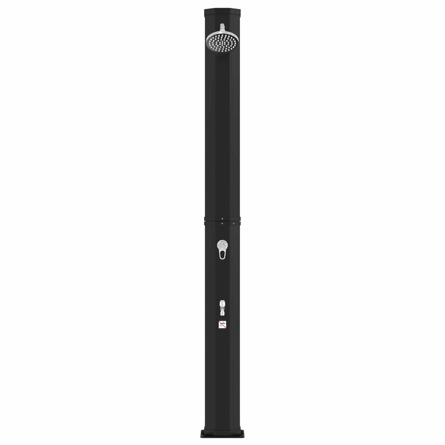 Solbruser med bruserhoved og vandhane PVC, ABS, Zinklegering