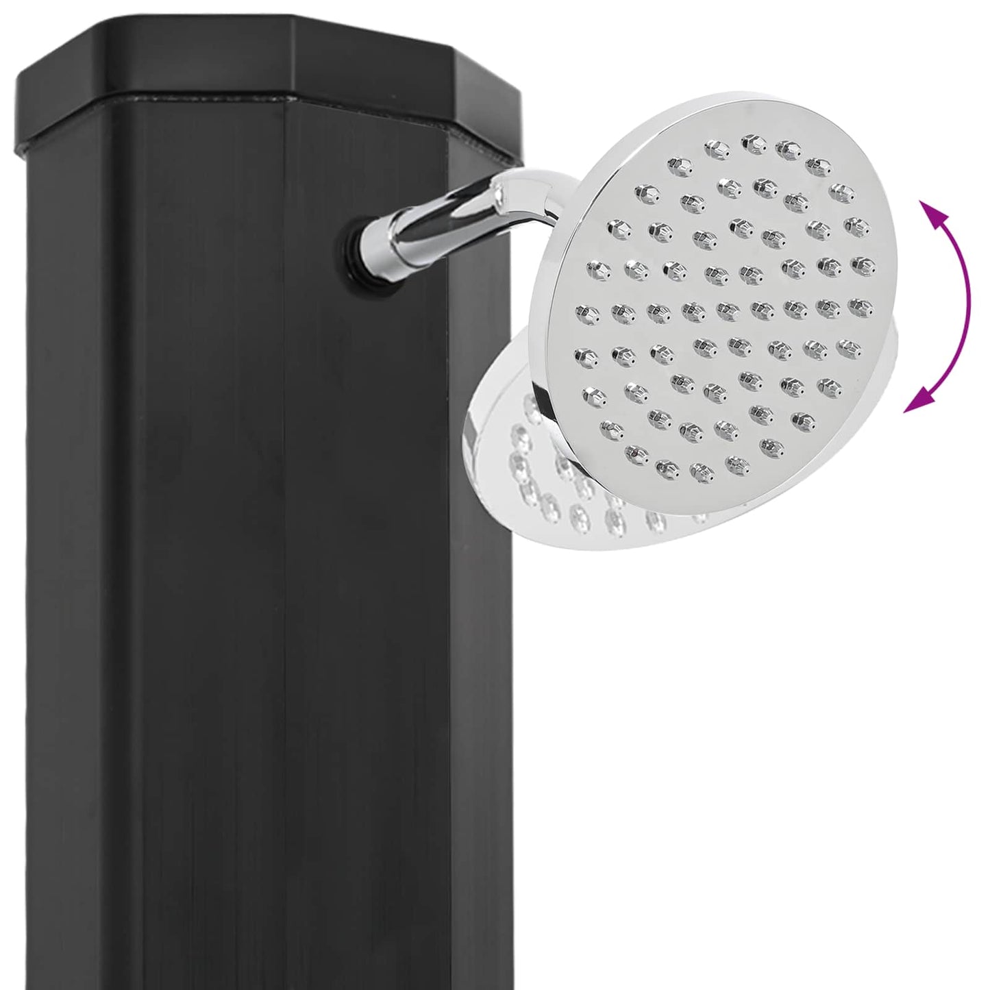 Solbruser med bruserhoved og vandhane PVC, ABS, Zinklegering