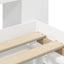 Sengestel med opbevaring Hvid 90 x 200 cm Konstrueret træ