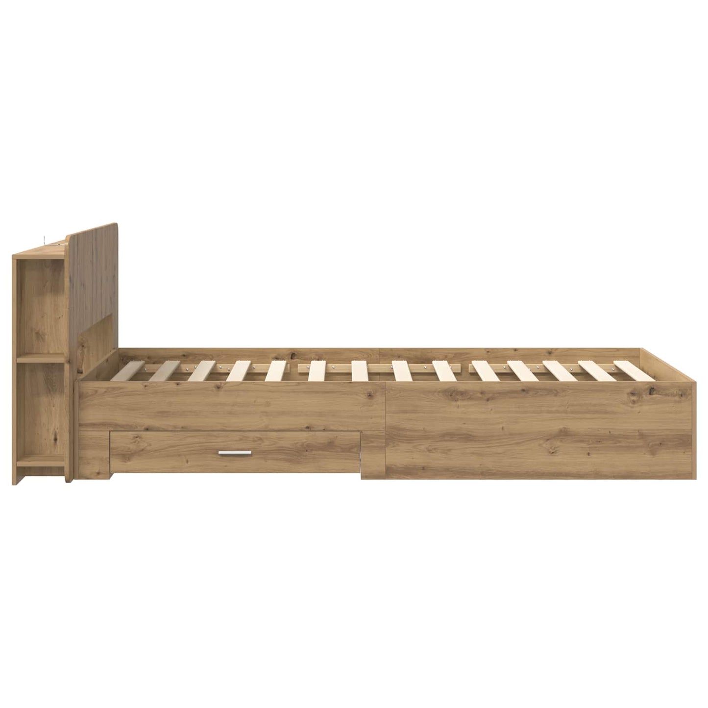 Sengestel med opbevaring Artisan-eg 90 x 190 cm Konstrueret træ