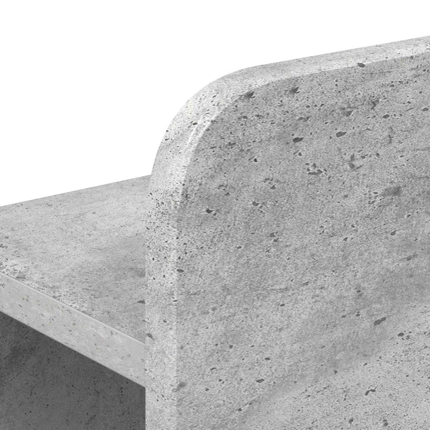 Sengestel med opbevaring Betongrå 150 x 200 cm Konstrueret træ