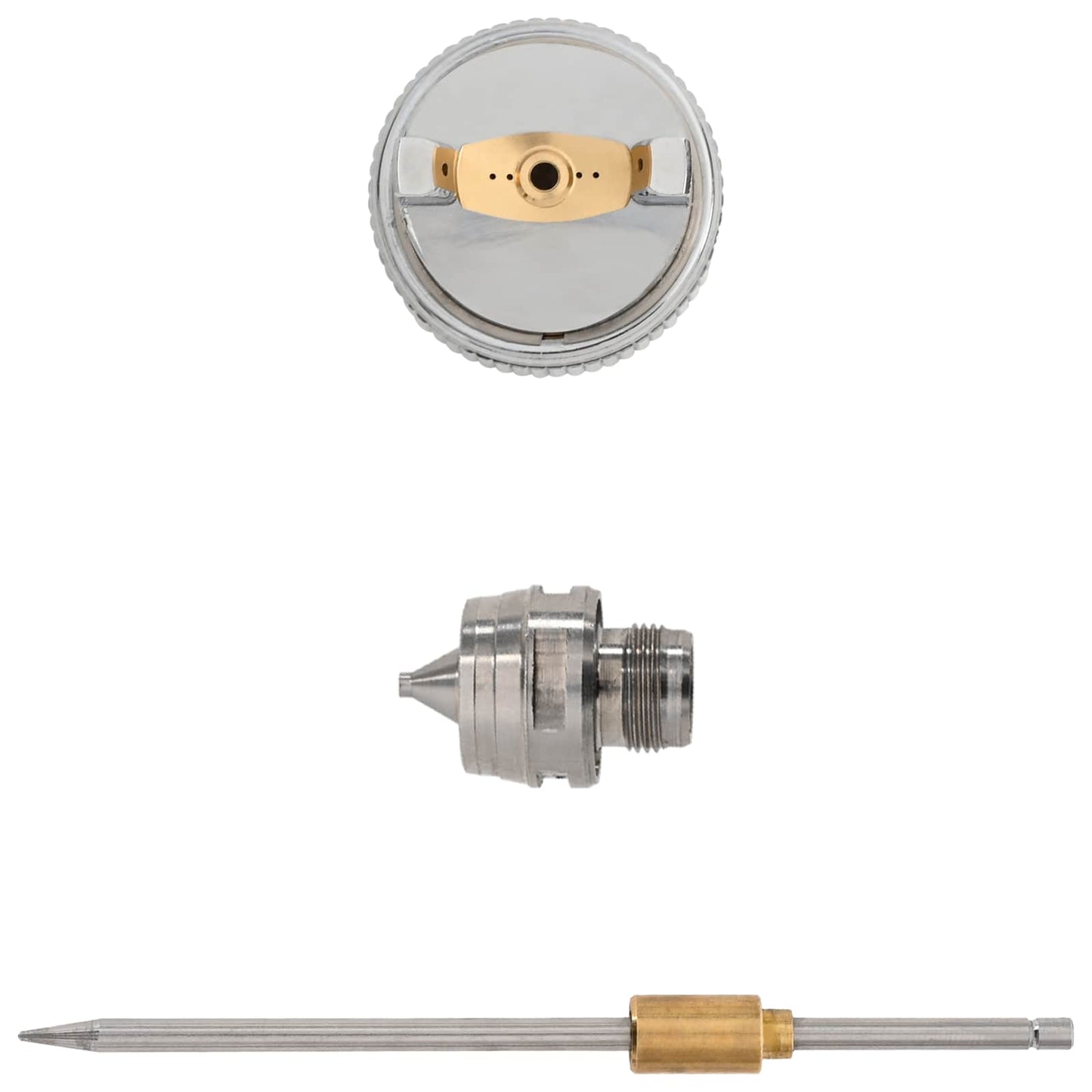 HVLP spraypistol dyse 1,4 mm dyse Sølv Rustfrit stål