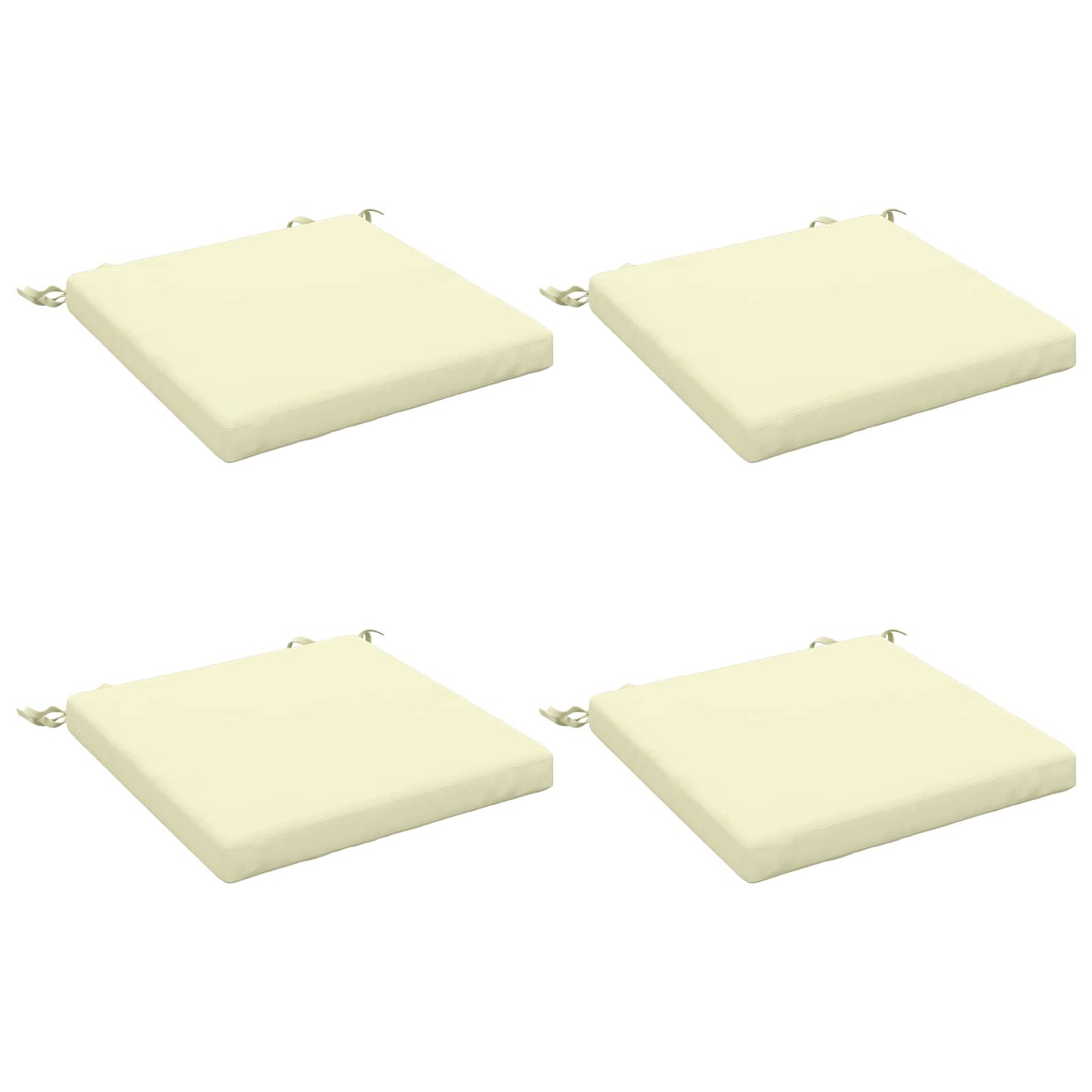 4-Stykke Sædepuder SOEST 4 stk. 100% polyester Cremefarvet