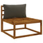 1-delte rygpuder PUTTEN 100% polyester Antracit 70 x 40 x 15 cm
