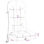 Solseng Pude PUTTEN 100% polyester Antracit 48 x 112 x 10 cm