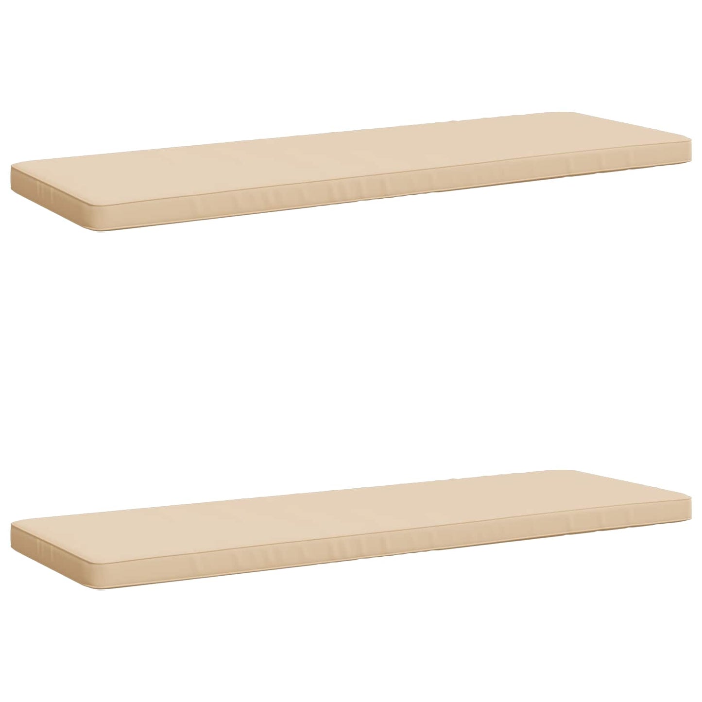 2-delt bænkepude VUGHT 2 stk. 100% polyester Cremefarvet