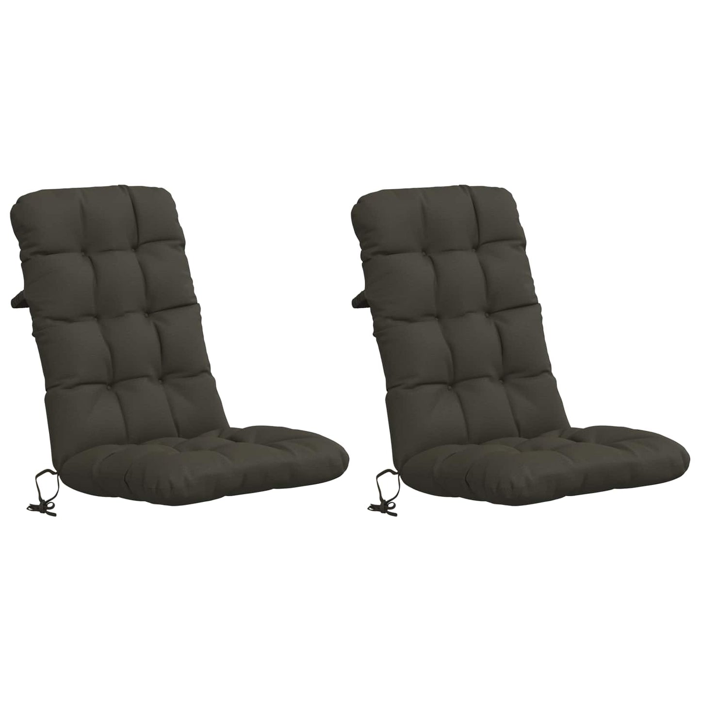 2-delt højt rygstol puder VIANEN 2 pcs 100% polyester Antracit