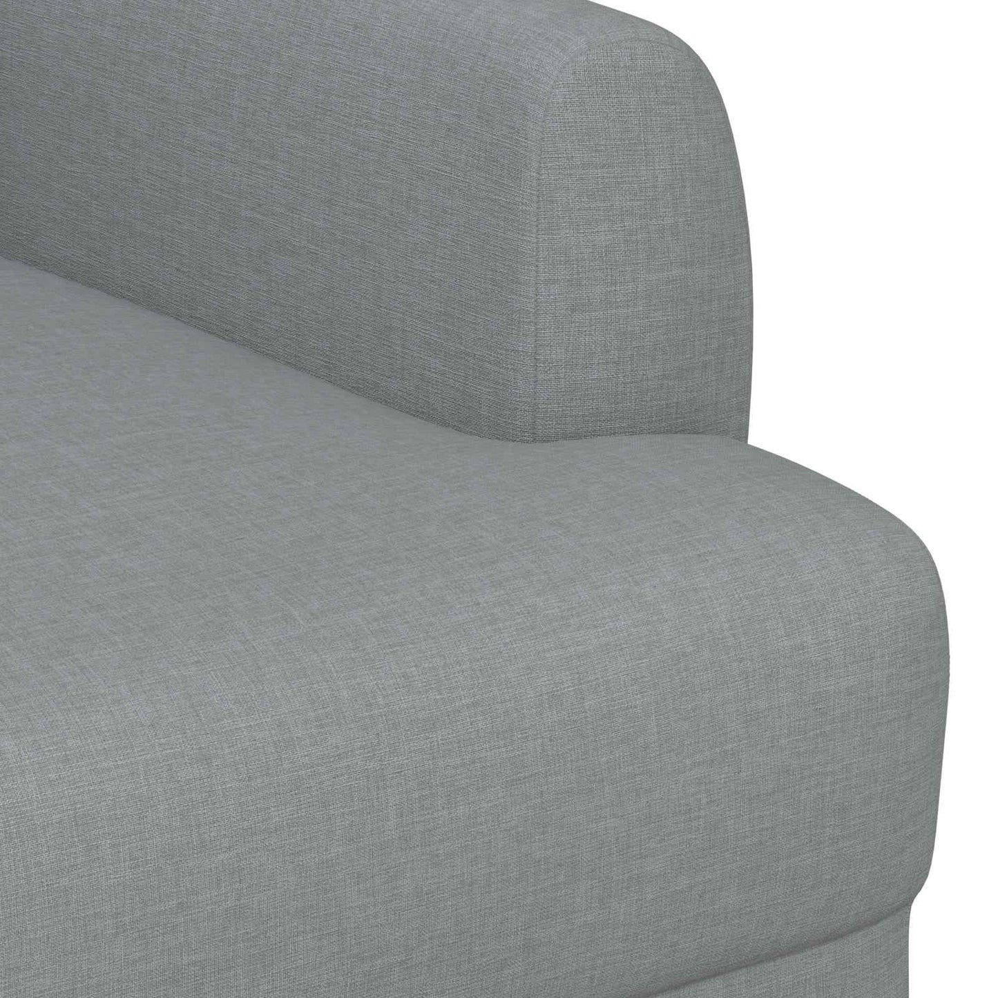 Lænestol med knap tufting Lysegrå 116 x 67 x 80 cm Stof