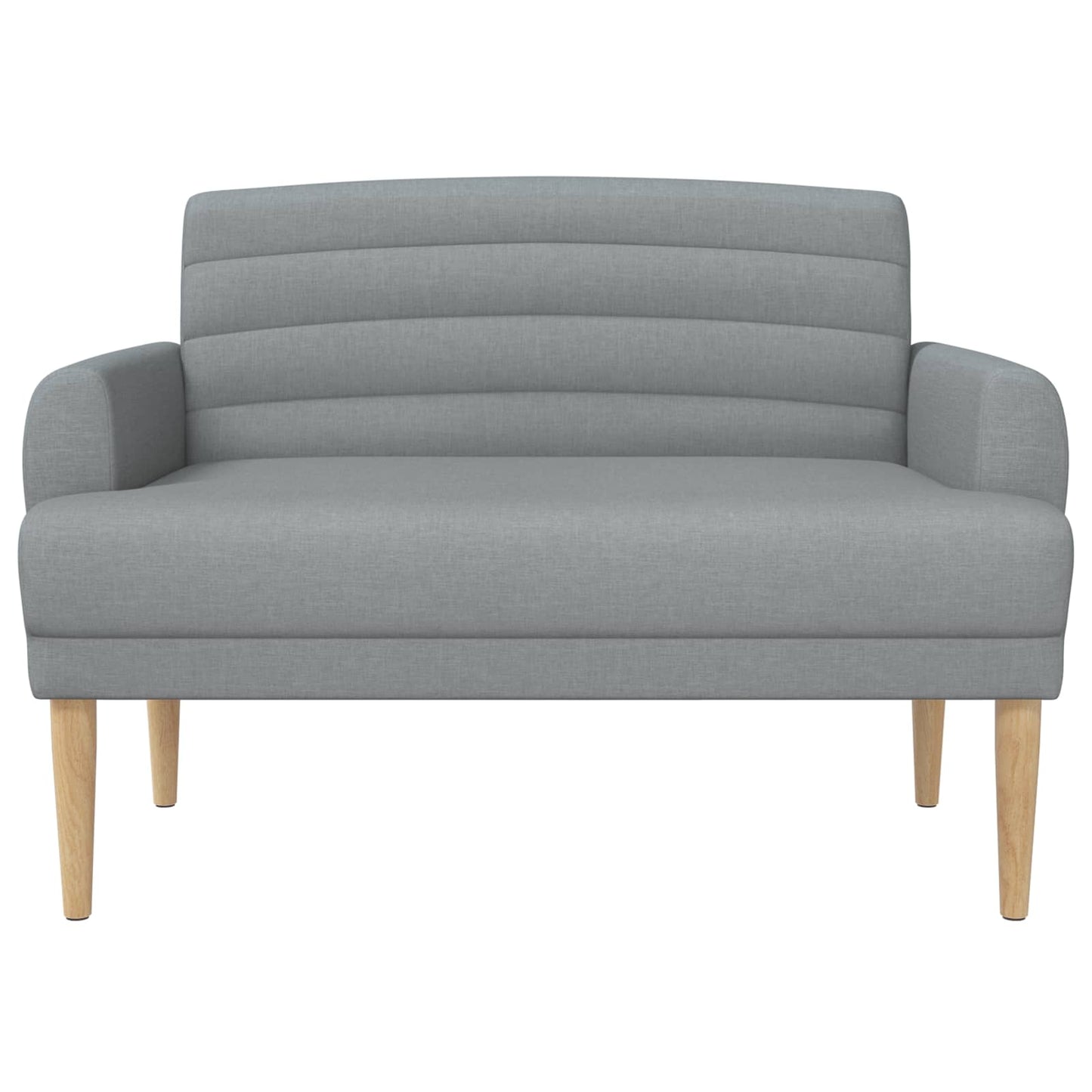 Lænestol med knap tufting Lysegrå 116 x 67 x 80 cm Stof