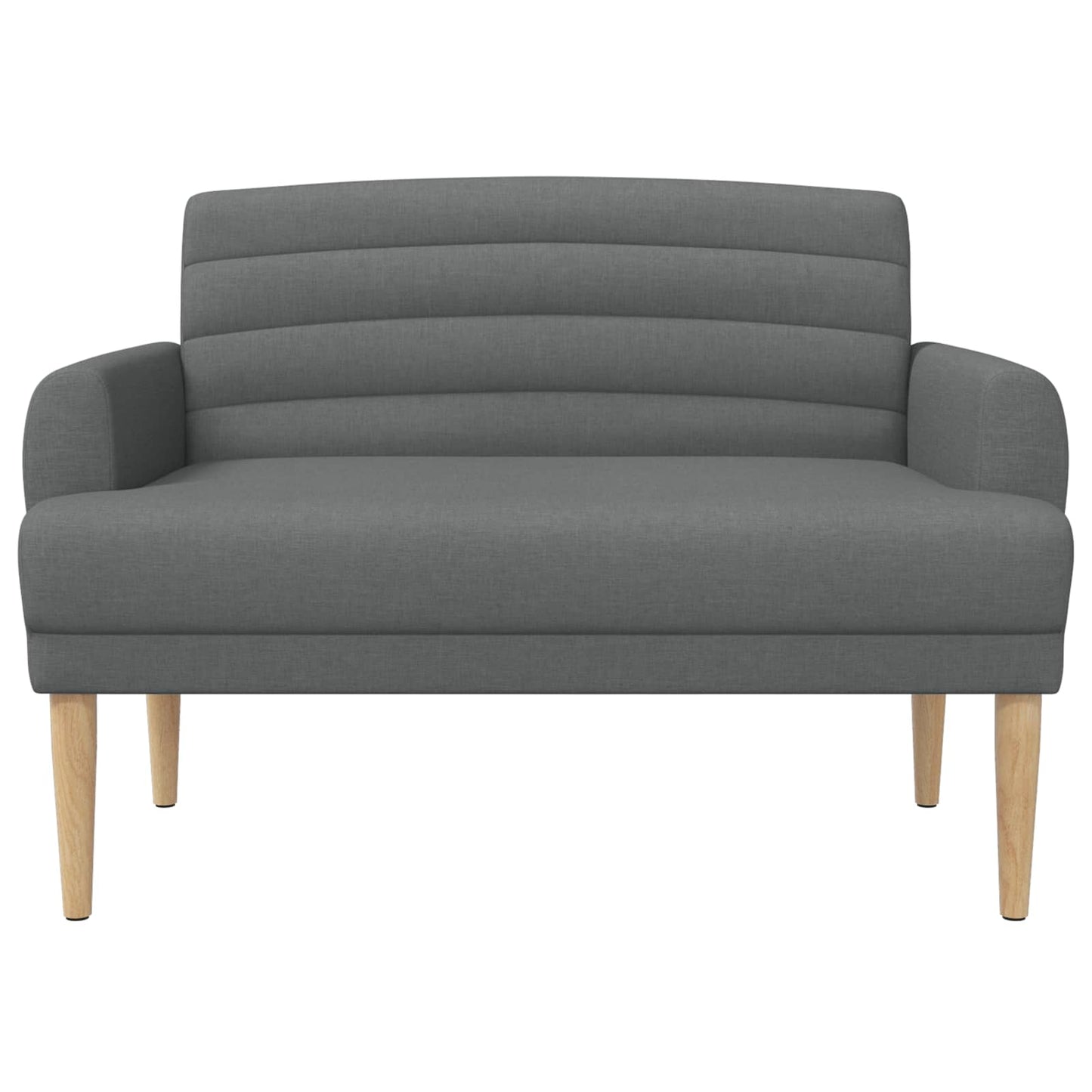 Lænestol med knap tufting Mørkegrå 116 x 67 x 80 cm Stof