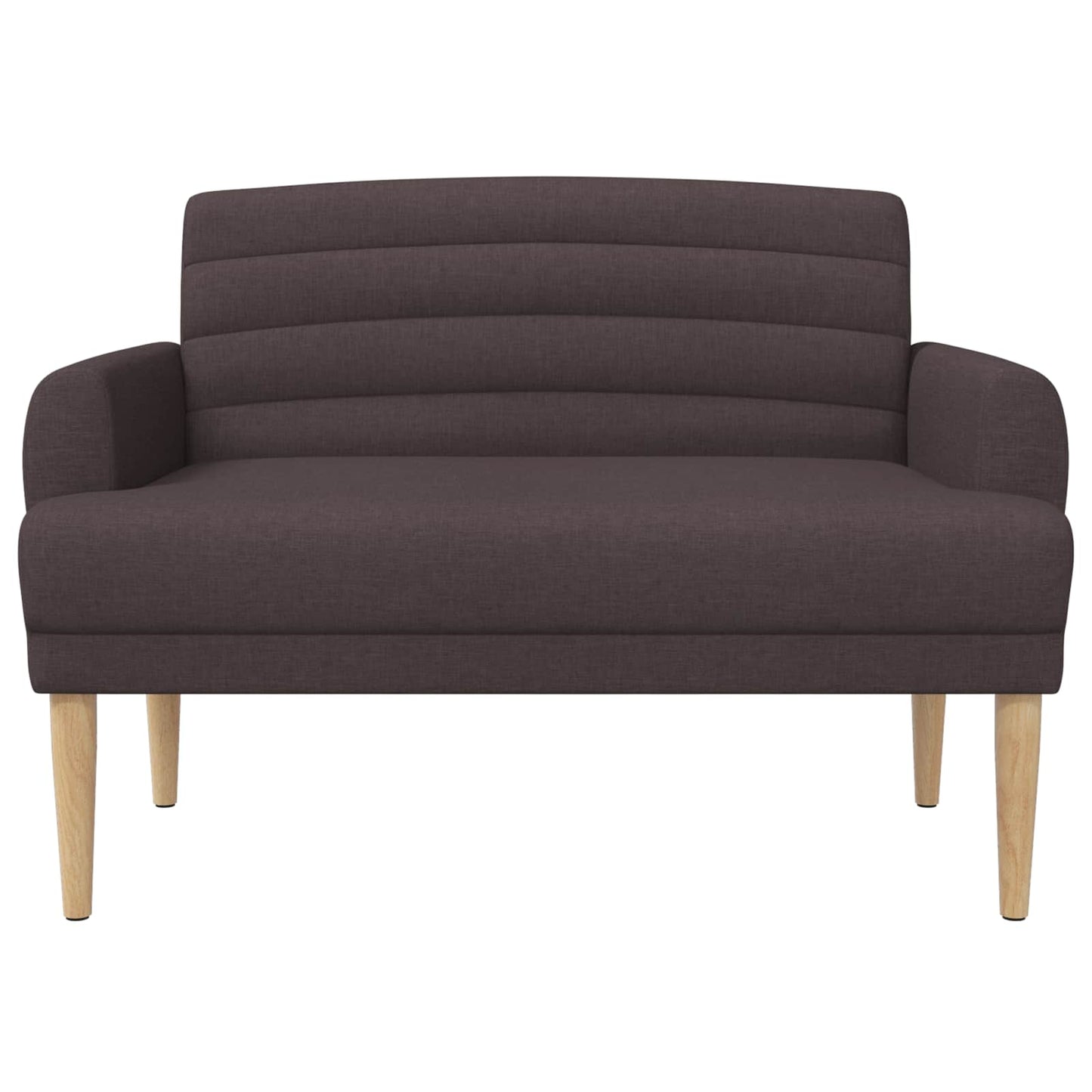 Lænestol med knap tufting Mørk Brun 116 x 67 x 80 cm Stof