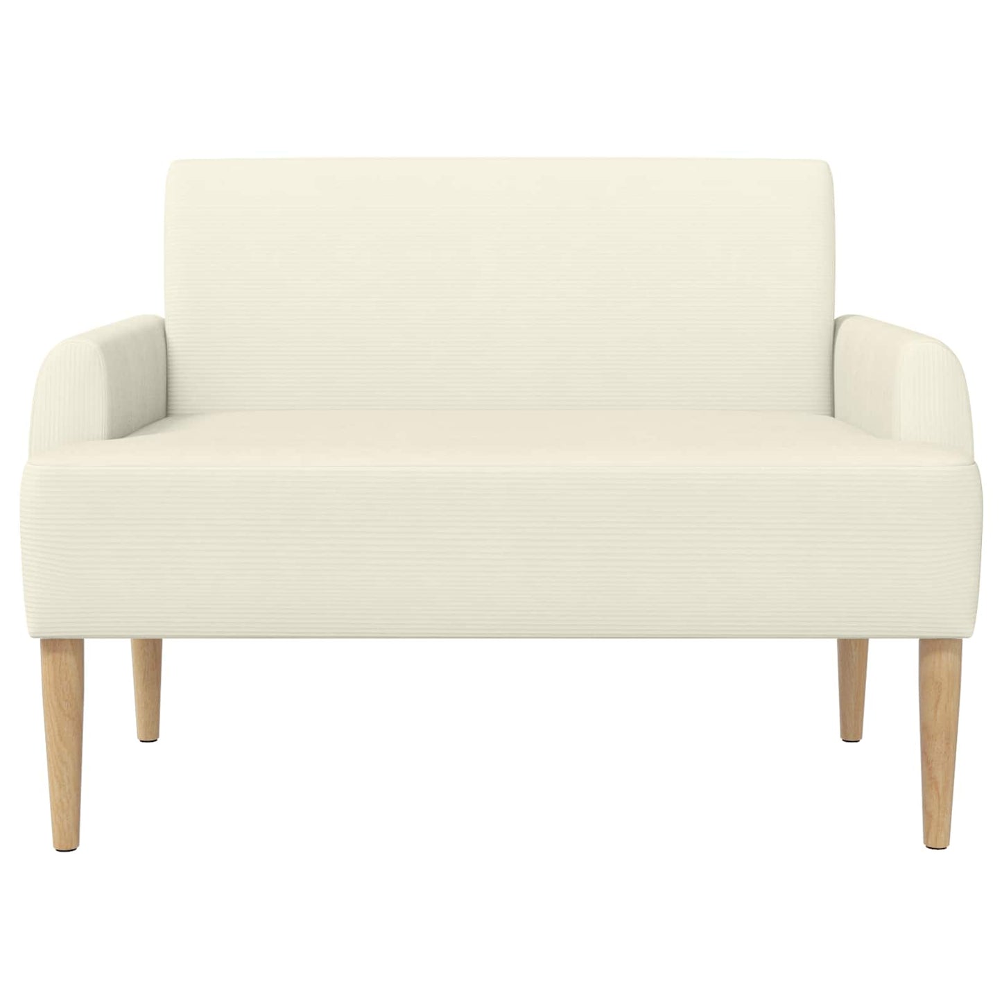 Lænestol med knap tufting Cremefarvet 116 x 67 x 81 cm
